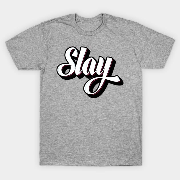 Slay Graffiti T-Shirt by BeyondTheDeck